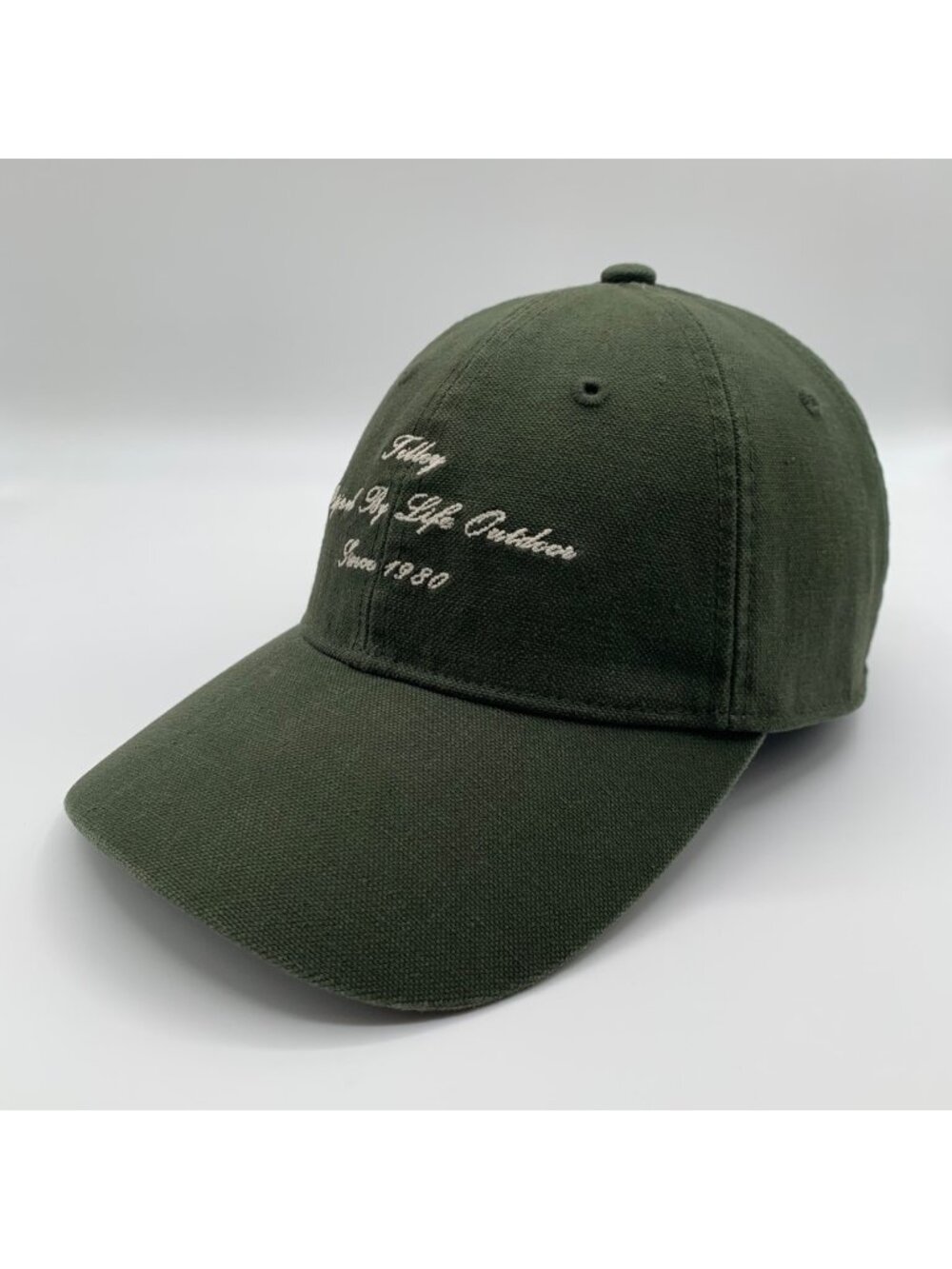 Tilley Wanderer Cap Mens Green Relaxed Fit Strapback Hat